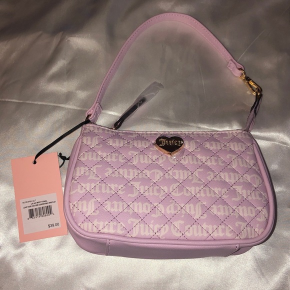 Juicy Couture Handbags - Juicy Couture Lilac Mist Tonal Love Your Couture Convertible Wristlet Purse NWT